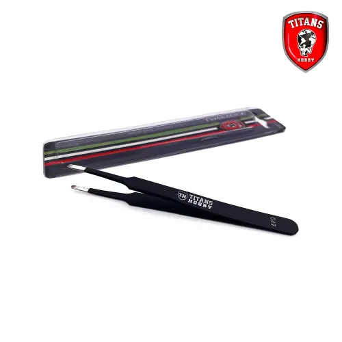 Pince de précision type 2 avec pointes rondes Titans Hobby TTH049 - pince pour modélisme, pince de précision, pince pour bricolage