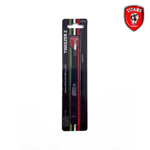Pince de précision type 2 avec pointes rondes Titans Hobby TTH049 - pince pour modélisme, pince de précision, pince pour bricolage