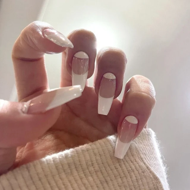 Faux Ongles Gel Blanc
