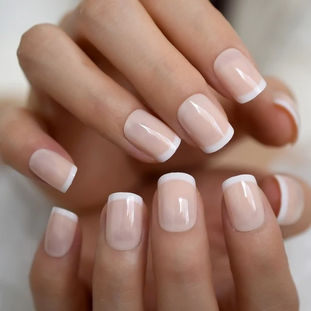 Faux Ongles Court Naturel
