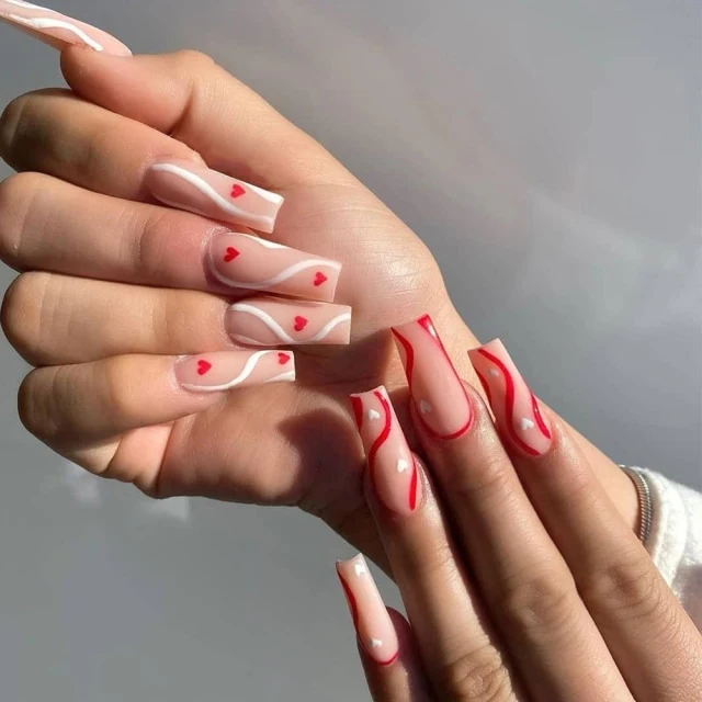 Faux Ongles Couleur Beige