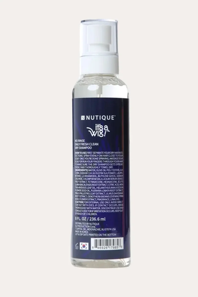 NUTIQUE NO RINSE DAILY FRESH CLEAN DRY SHAMPOO 8oz | Wig & Braid Refresher