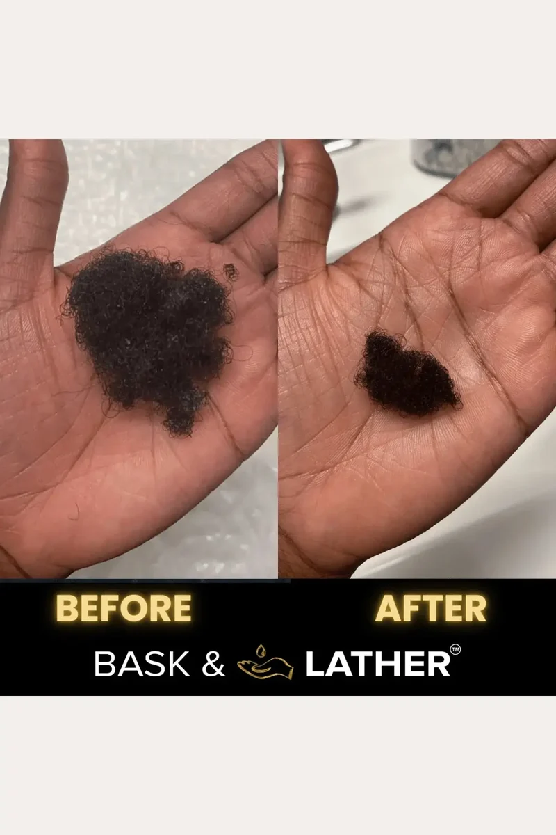 BASK & LATHER STRENGTHEN HAIR SHAMPOO 8oz