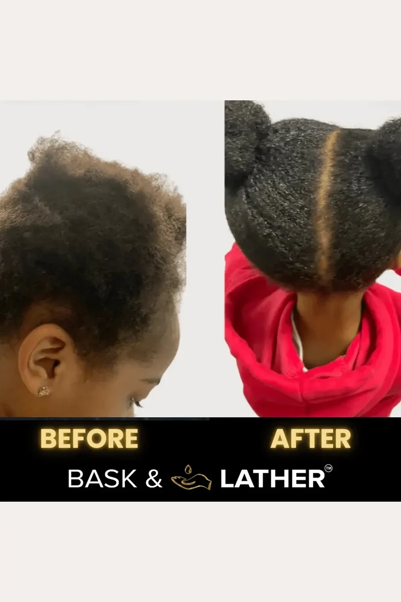 BASK & LATHER STRENGTHEN HAIR SHAMPOO 8oz