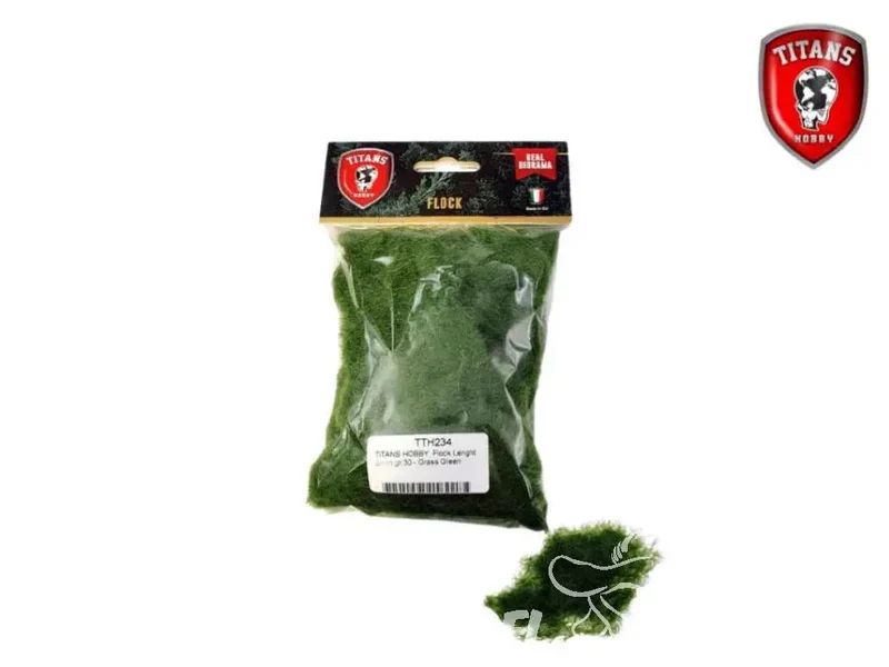 Titans Hobby végéation TTH234 Flocage longueur 6mm 30gr Vert herbe