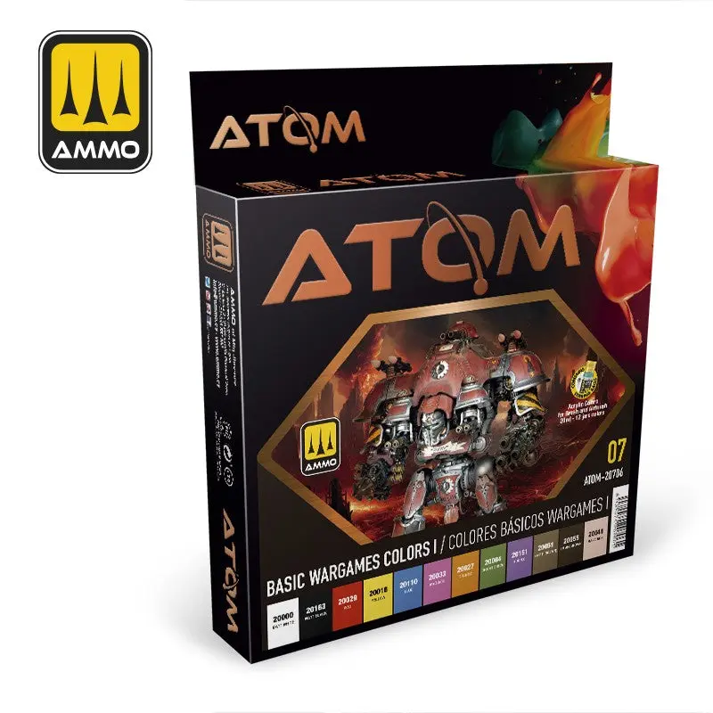 ATOM Basic Wargames Colors I Set ATOM-20706