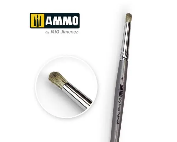 AMMO 8702 : Pinceaux à sec n°6