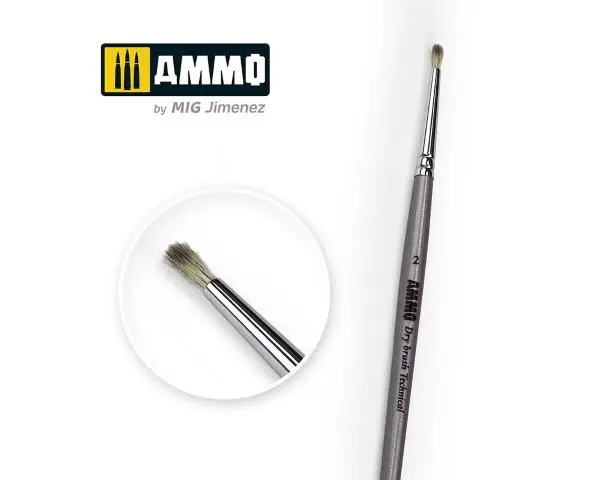 AMMO 8700 : Pinceaux à sec n°2