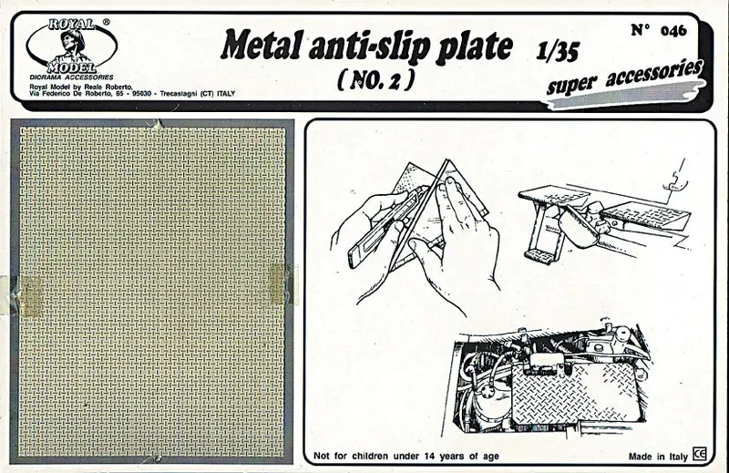 Metal anti-slip plate n.2 (1/35 scale)
