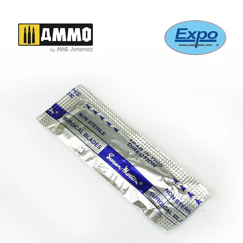 1 x Pack of 5 No. 11 Scalpel Blades