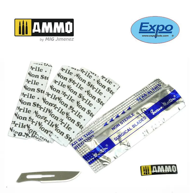 1 x Pack of 5 No. 10 Scalpel Blades