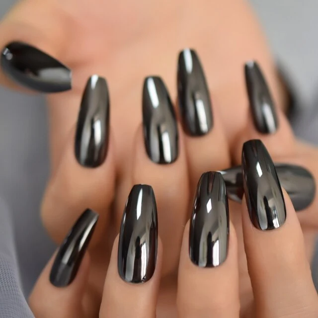 Faux Ongles Metallique