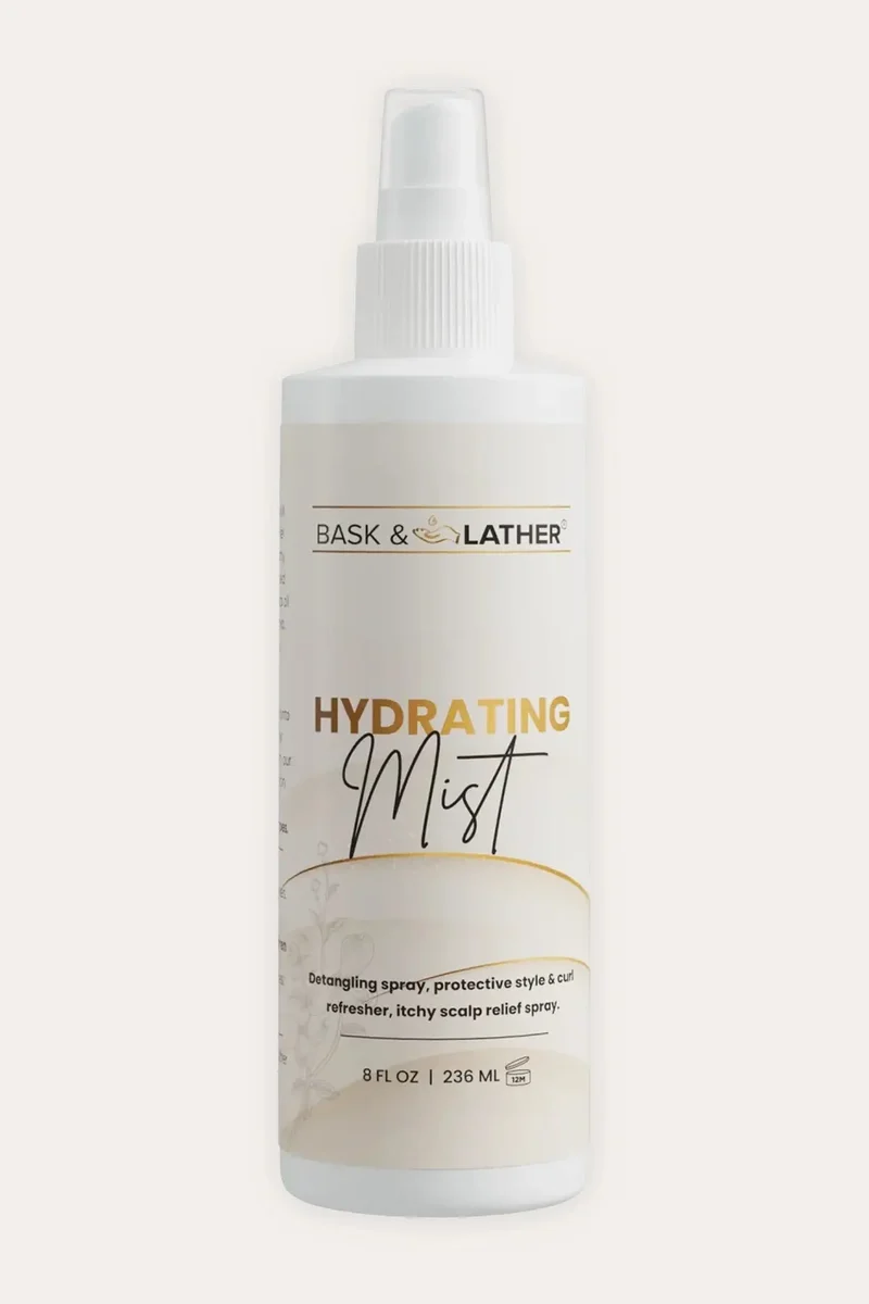 BASK & LATHER HYDRATING HAIR MIST 8oz