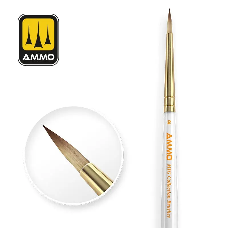 MIG A.MIG-8716 Collection Brushes Conical Ø2