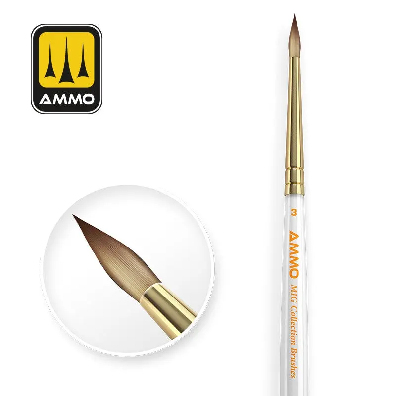 MIG A.MIG-8715 Collection Brushes Conical Ø3