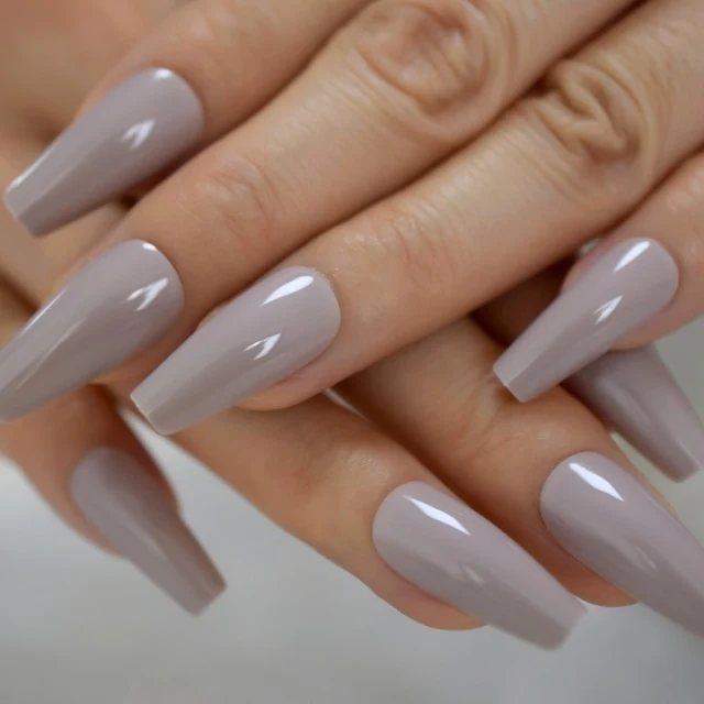 Faux Ongles Taupe