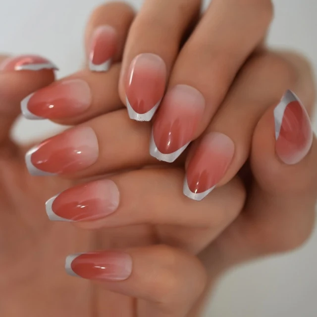 Faux Ongles Rouge et Blanc