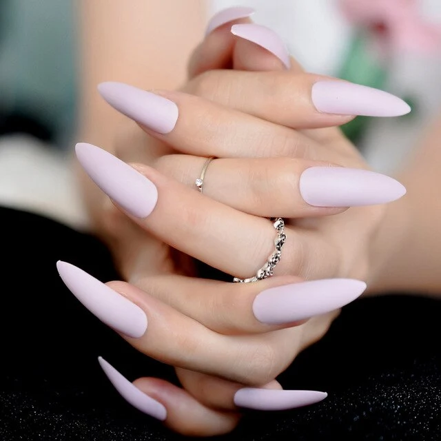 Faux Ongles Couleur Mate