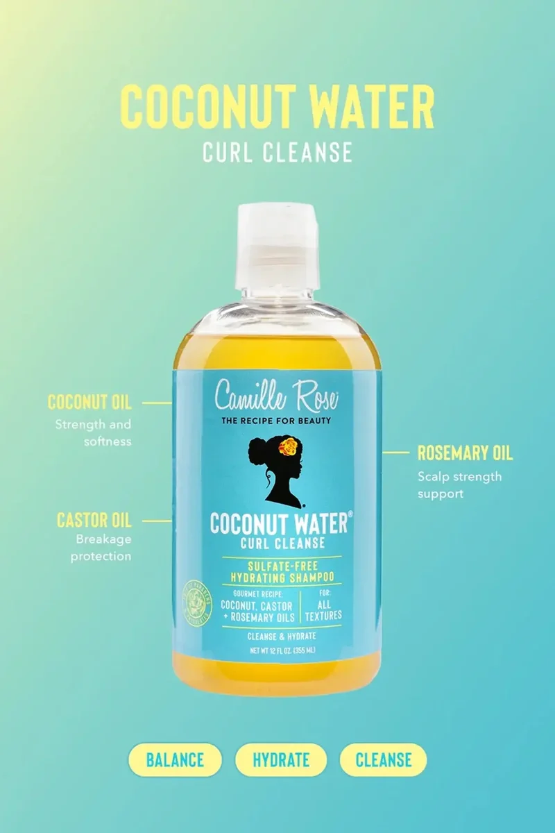 CAMILLE ROSE COCONUT WATER CURL CLEANSE SULFATE-FREE SHAMPOO