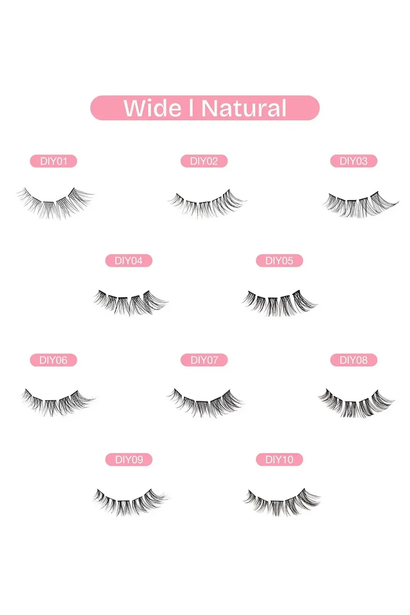 BROADWAY NATURAL DIY CLUSTER LASHES | INDIVISUAL FALSE EYELASHES