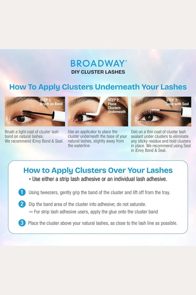 BROADWAY NATURAL DIY CLUSTER LASHES | INDIVISUAL FALSE EYELASHES