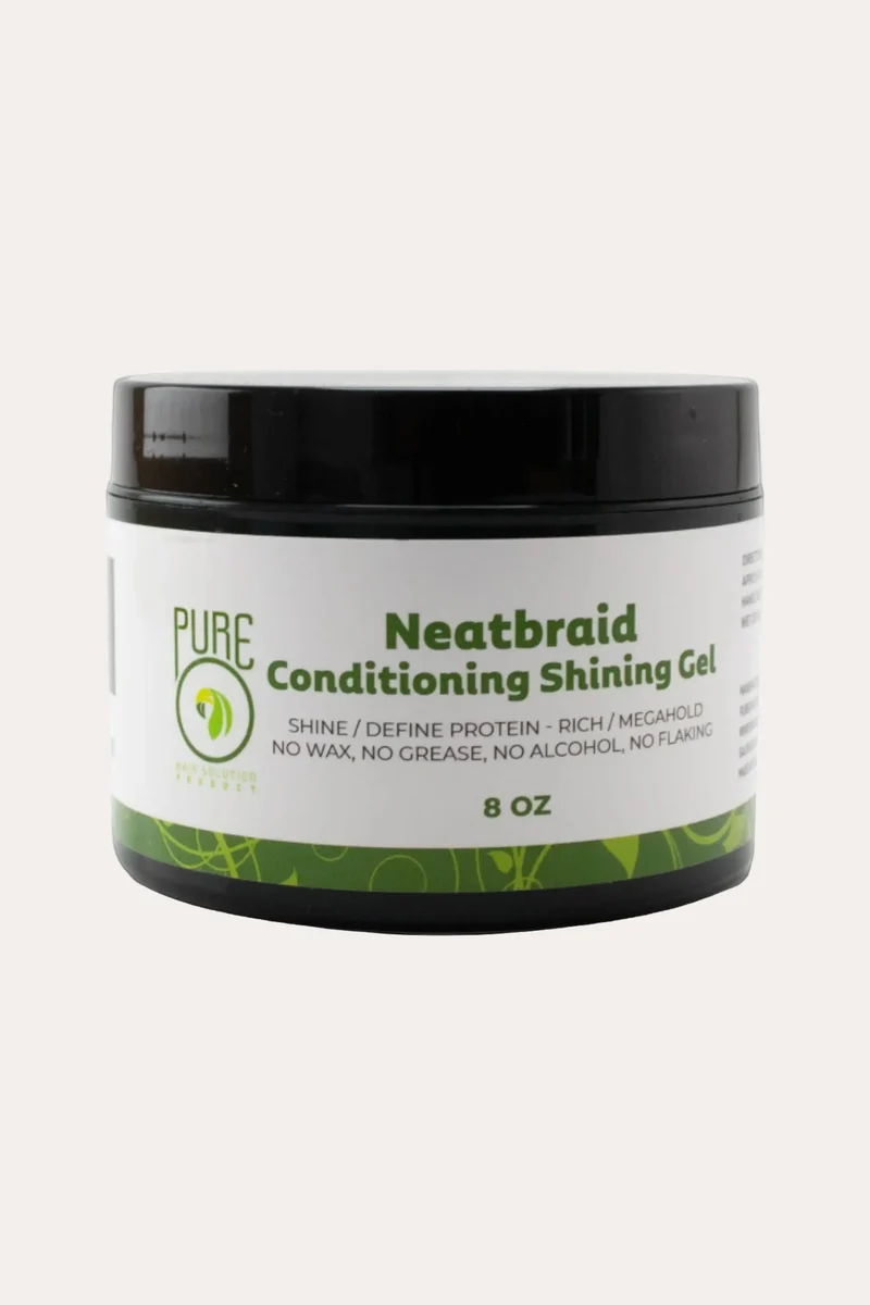 PURE O NEAT NEATBRAID CONDITIONING SHINING GEL - MEGA HOLD BRAIDING GEL