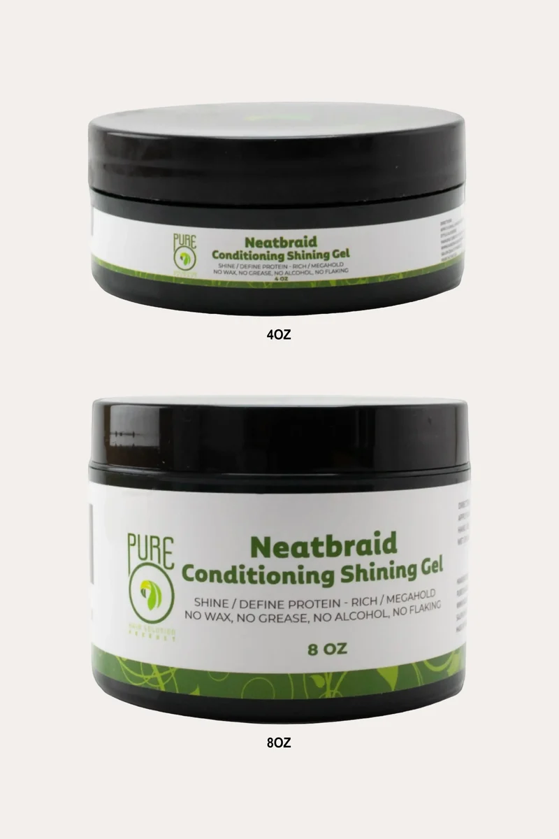 PURE O NEAT NEATBRAID CONDITIONING SHINING GEL - MEGA HOLD BRAIDING GEL