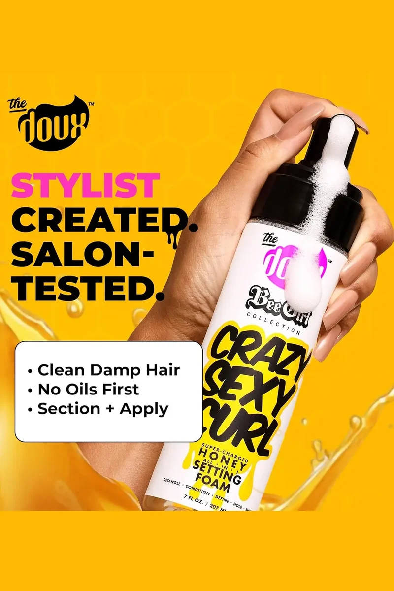 THE DOUX CRAZY SEXY CURL HONEY SETTING FOAM