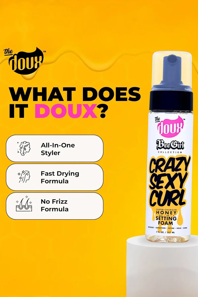 THE DOUX CRAZY SEXY CURL HONEY SETTING FOAM