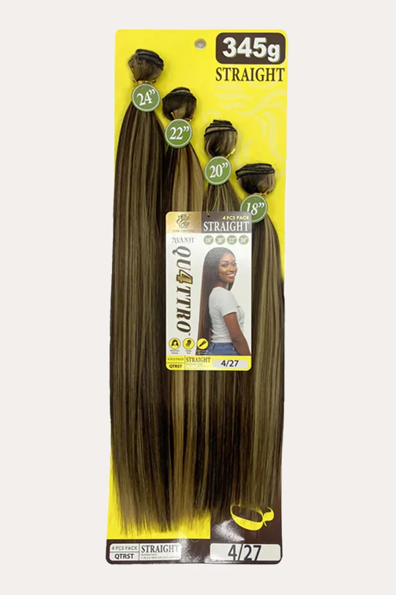 HAIR COUTURE QUATTRO HAIR WEAVE BUNDLE 4PC - STRAIGHT (18"20"22"24")