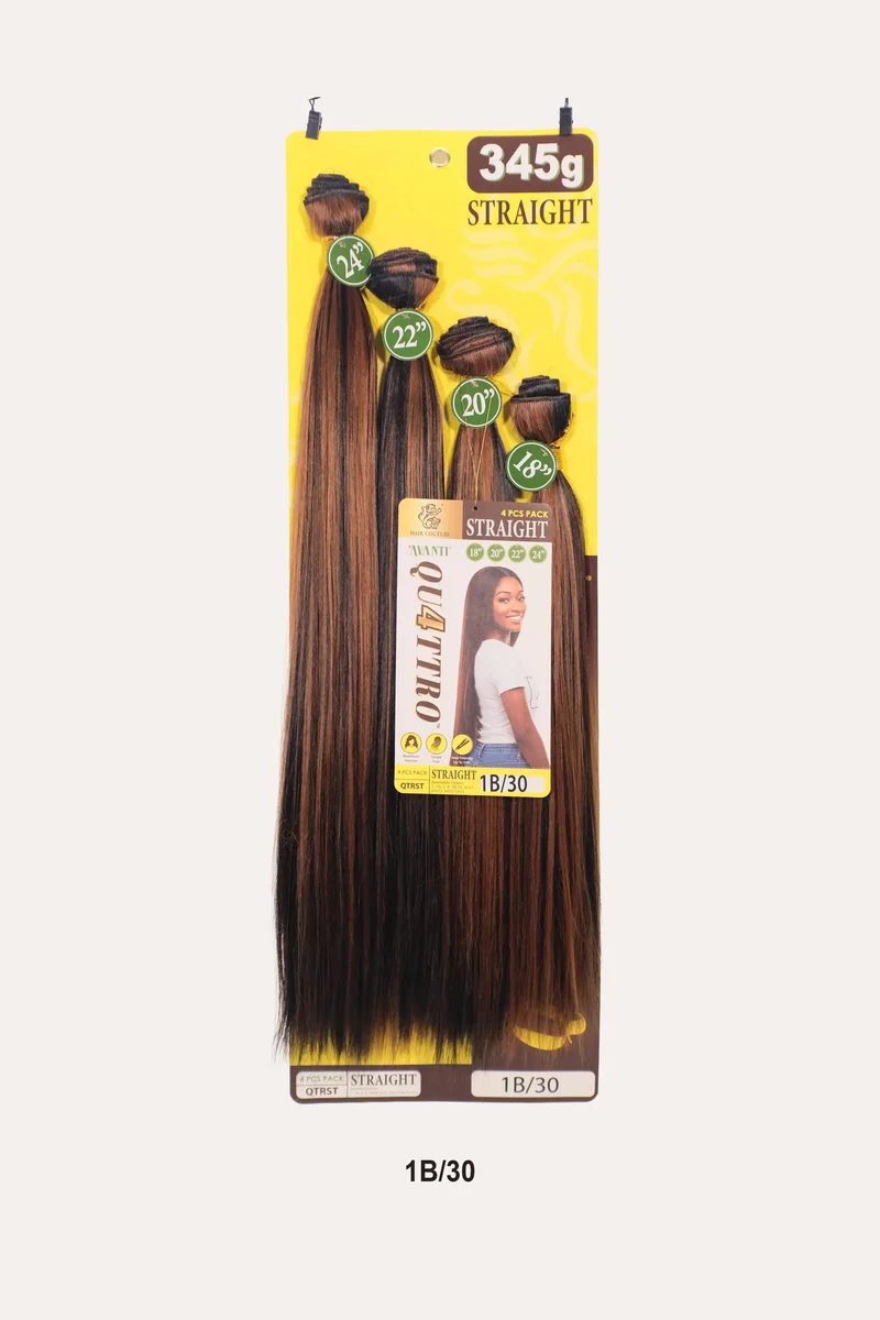 HAIR COUTURE QUATTRO HAIR WEAVE BUNDLE 4PC - STRAIGHT (18"20"22"24")