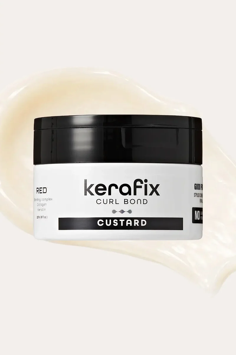 RED KERAFIX CURL BOND HAIR CUSTARD 8oz