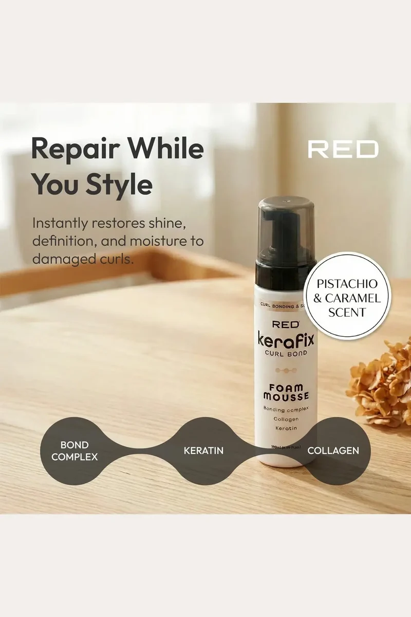 RED KERAFIX CURL BOND FOAM MOUSSE | Styling Mousse