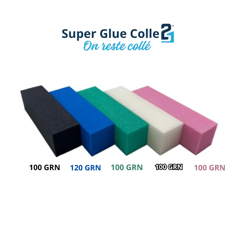 50 Limes Abrasives Superglue Colle21 – Pack de 50 Limes de ponçage avec Granulométries Variées (100 à 240) produits et accessoires professionnelle pour le Bricolage & Modélisme ! ✨🔧
