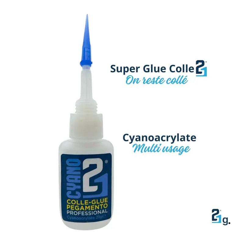 Kit TRIS Super Glue Cyano (Lot de 3) Colle21 + Casquette Colle21 – Colle Extra-Forte Multi-Usages Idéale pour le modélisme, le bricolage créatif et les réparations techniques exigeantes.🛠️