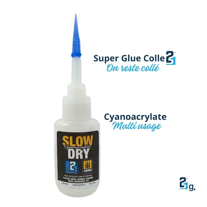 Kit TRIS Super Glue Cyano (Lot de 3) Colle21 + Casquette Colle21 – Colle Extra-Forte Multi-Usages Idéale pour le modélisme, le bricolage créatif et les réparations techniques exigeantes.🛠️
