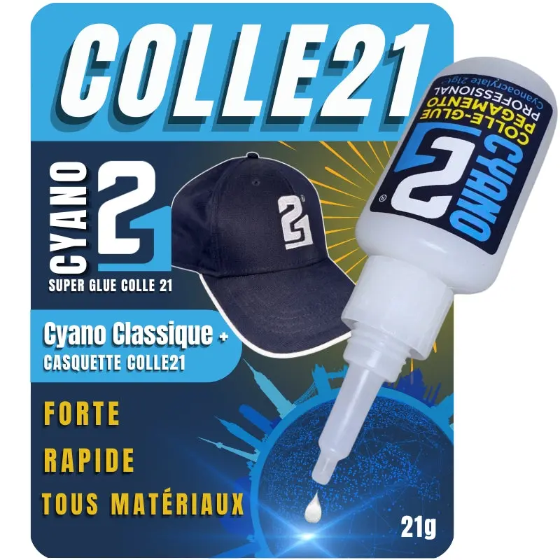 🛠️ Super Glue Cyanoacrylate COLLE21 21 g + Casquette produits et accessoires professionnelle pour le Bricolage & Modélisme ! ✨🔆🎁