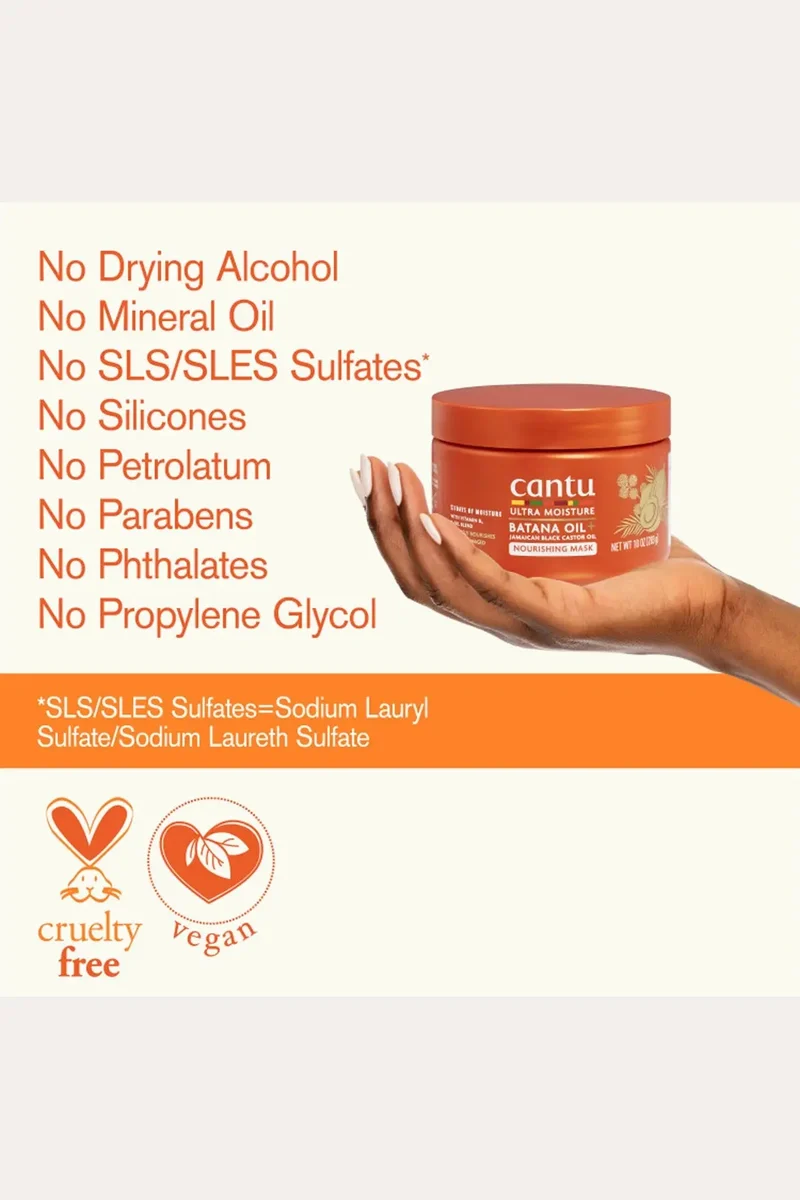 CANTU ULTRA MOISTURE BATANA OIL NOURISHING HAIR MASK 10oz