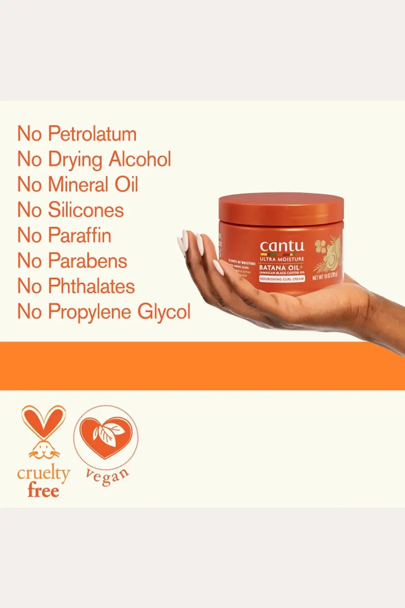 CANTU ULTRA MOISTURE BATANA OIL NOURISHING CURL CREAM
