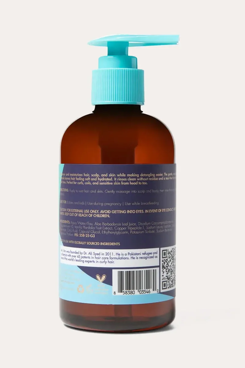 AS I AM BORN CURLY BABY SHAMPOO & BODY WASH 8oz