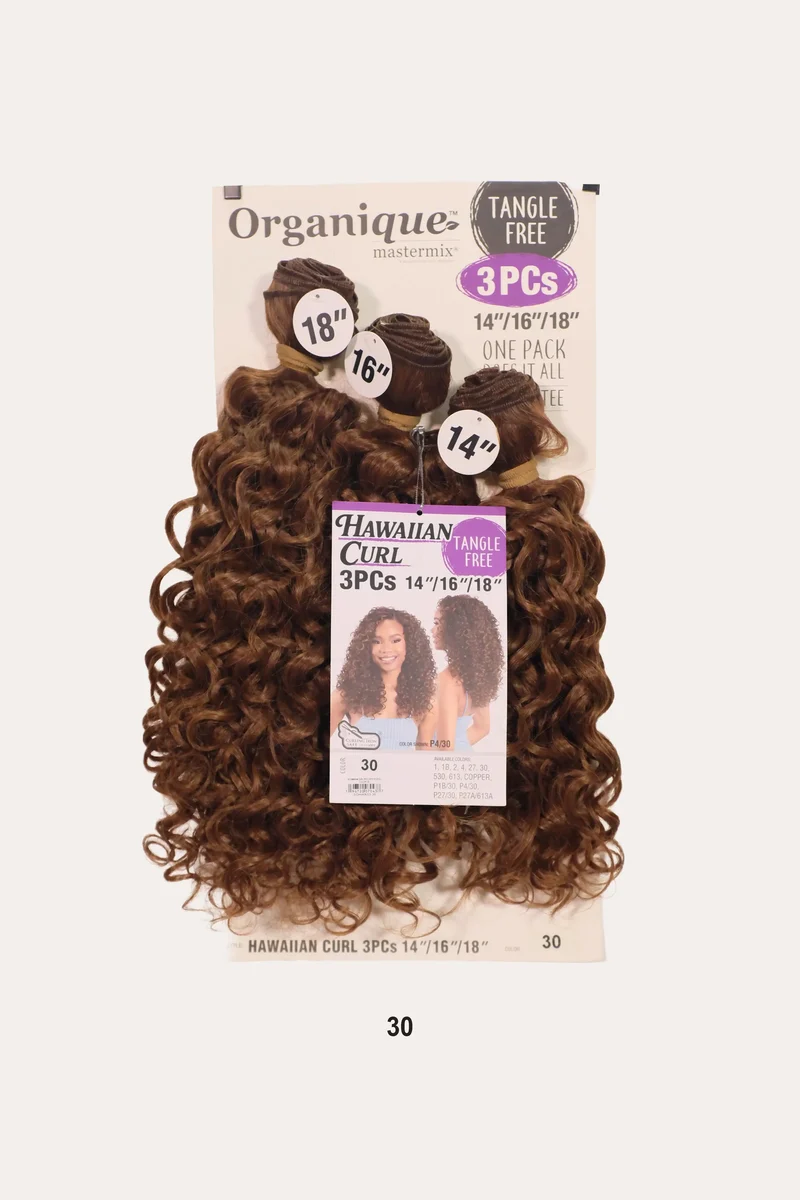SHAKE N GO ORGANIQUE HAWAIIAN CURL 3PCS (14" 16" 18")