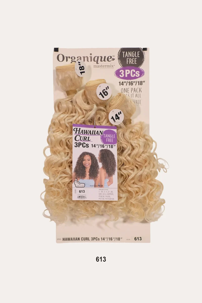 SHAKE N GO ORGANIQUE HAWAIIAN CURL 3PCS (14" 16" 18")
