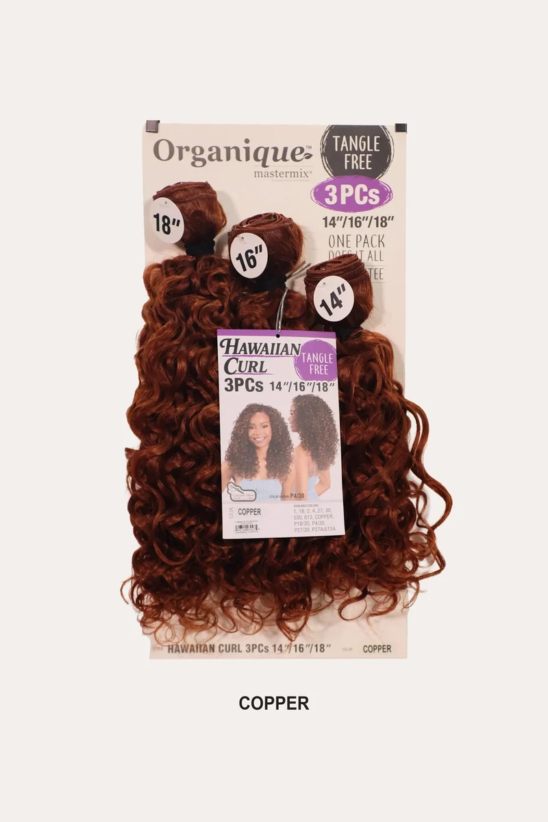 SHAKE N GO ORGANIQUE HAWAIIAN CURL 3PCS (14" 16" 18")
