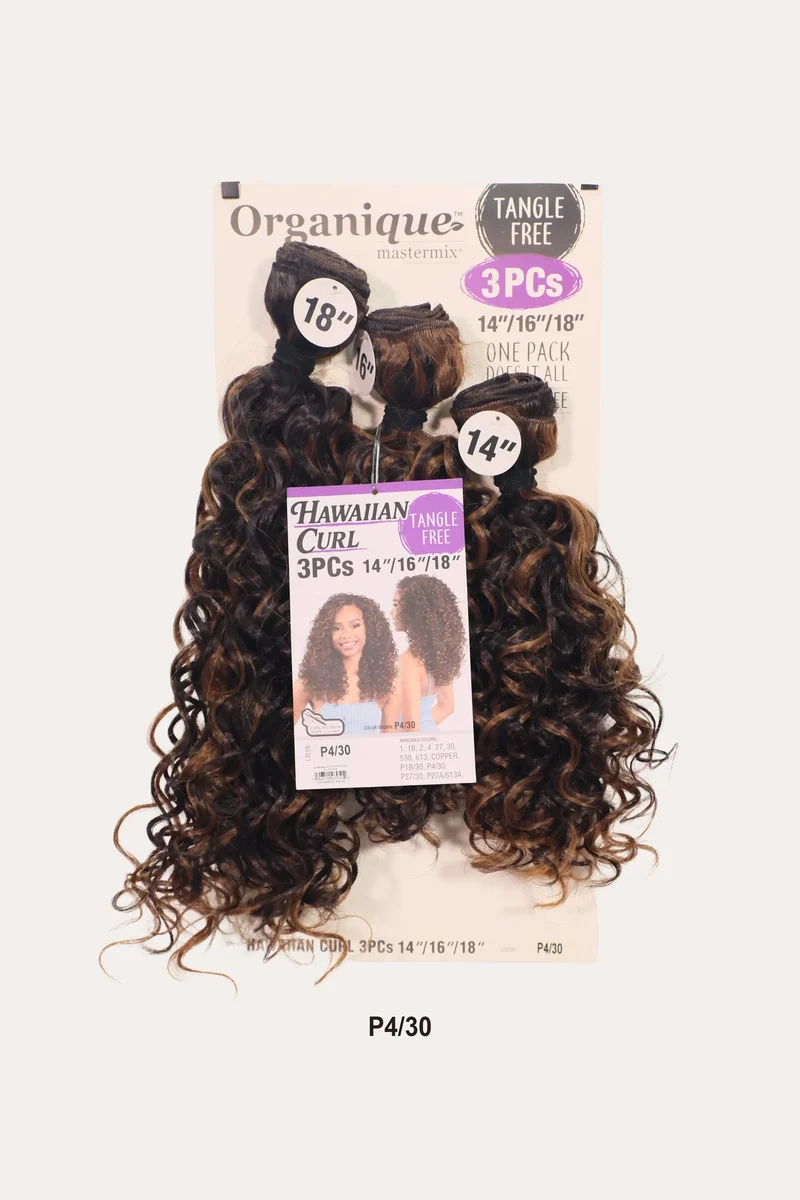SHAKE N GO ORGANIQUE HAWAIIAN CURL 3PCS (14" 16" 18")