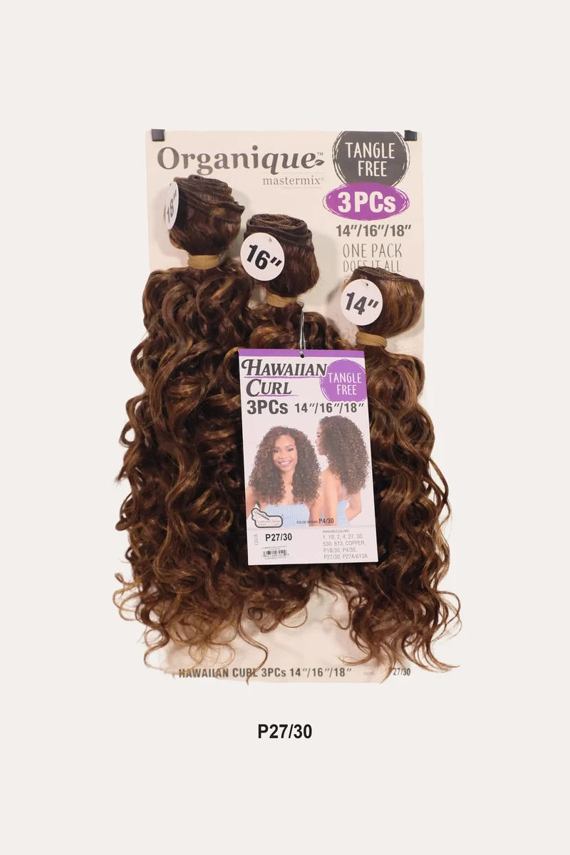 SHAKE N GO ORGANIQUE HAWAIIAN CURL 3PCS (14" 16" 18")
