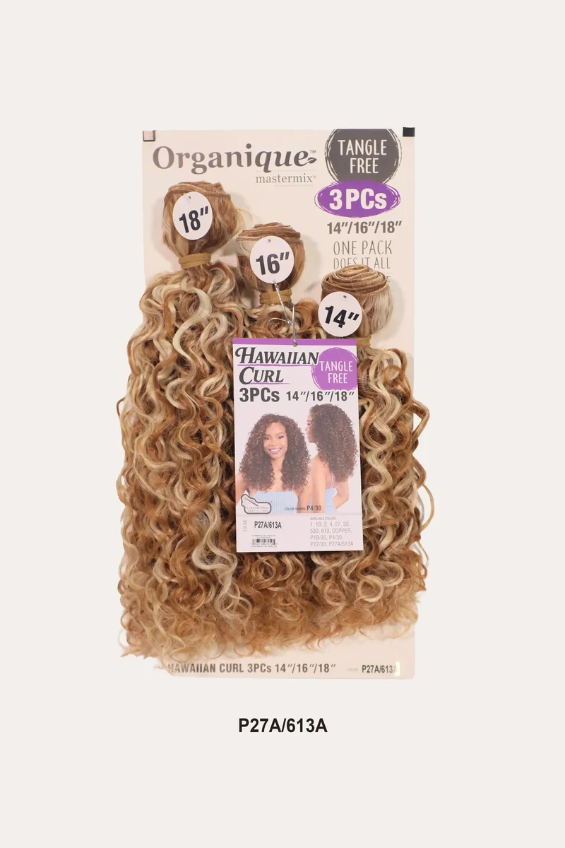 SHAKE N GO ORGANIQUE HAWAIIAN CURL 3PCS (14" 16" 18")