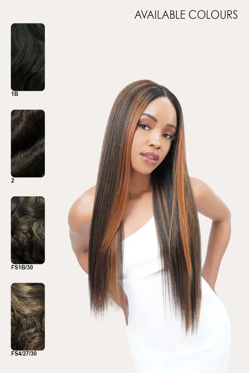ZURY NATURAL BRAZILIAN HUMAN HAIR MIX WEAVE - YAKY 141618 (MULTI)