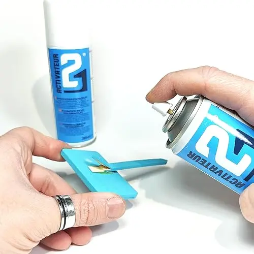 🧪 KIT COMPLET Multi-Usage Super Glue Colle21 – Colle Cyano 21g, MagicDust21, Primer, Cement, Activateur, Limes – Pour Modélisme et Bricolage 🚀