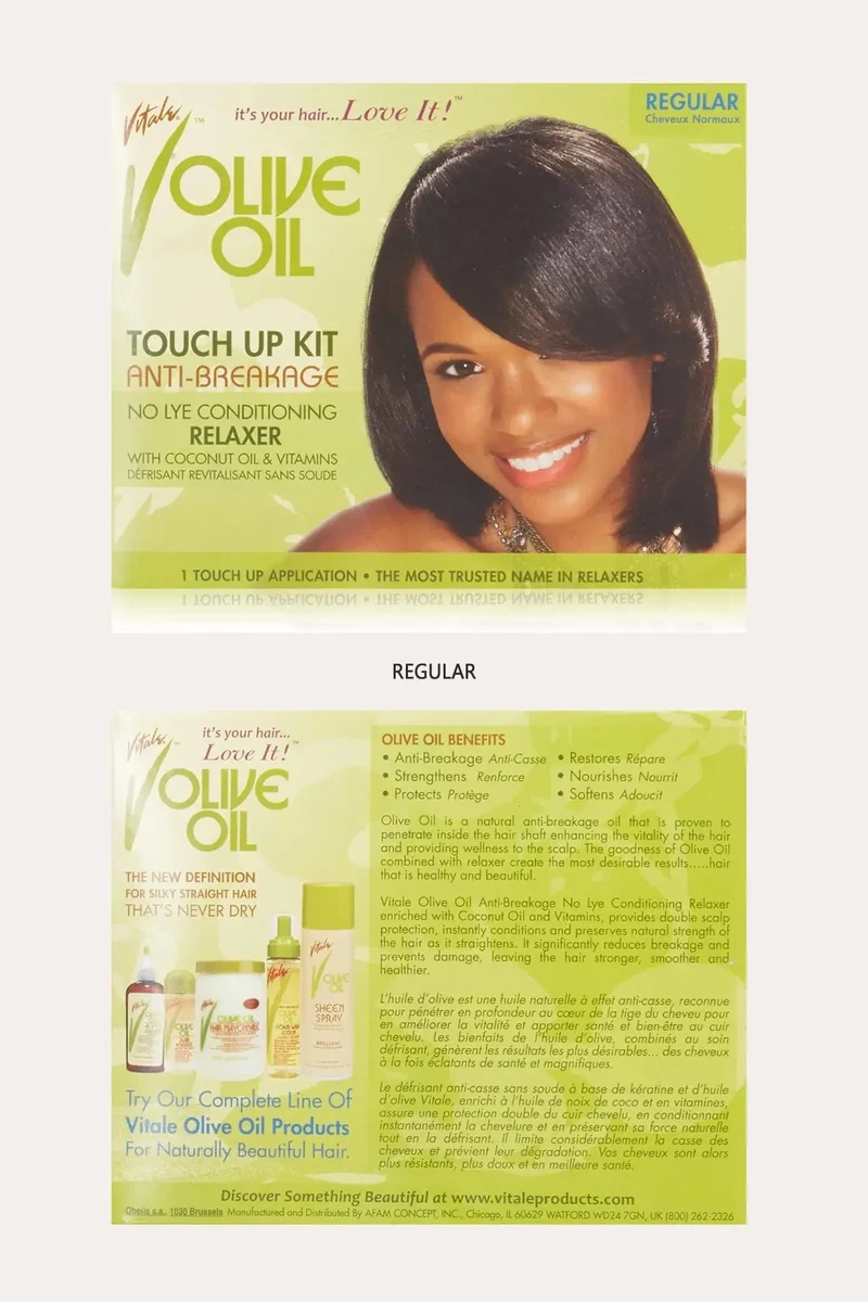 VITALE OLIVE OIL TOUCH UP KIT (ANTI-BREAKAGE NO-LYE CONDITIONING RELAXER)