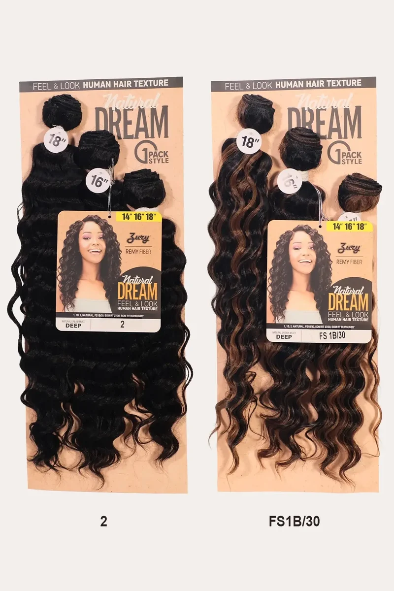 ZURY NATURAL DREAM WEAVE BUNDLE - DEEP 141618